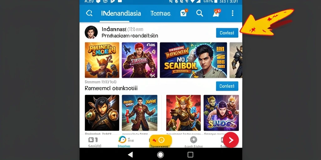 Tampilan antarmuka yang menarik dan futuristik.