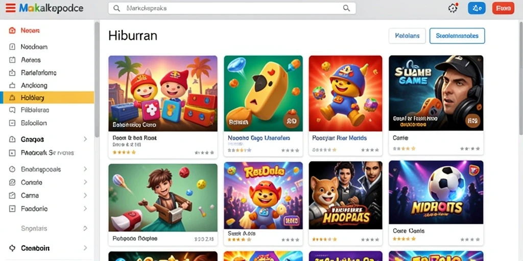 Tampilan menu utama yang ramah pengguna.