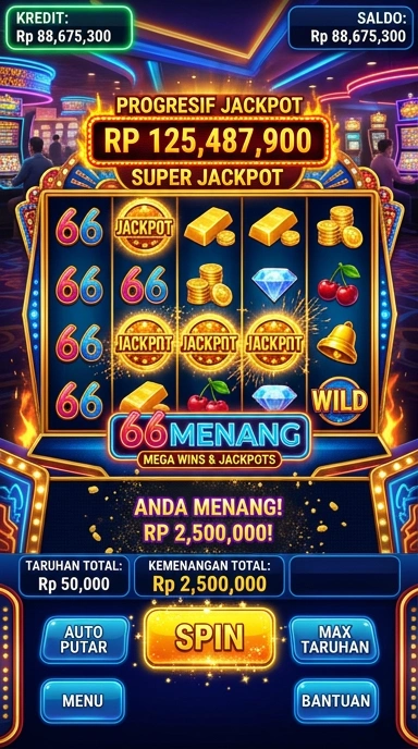 Cuplikan layar menu unduhan 66menang untuk perangkat Android